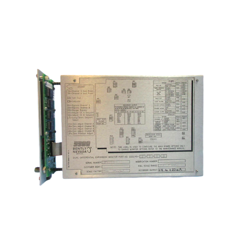 Bently Nevada 3300/45 Dual Differential Expansion Monitor