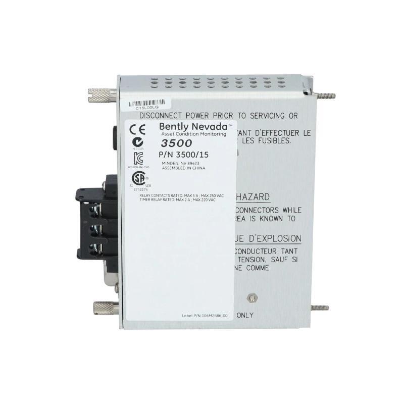 Bently Nevada 3500/15 125840-02 Low Voltage AC Power Input Module
