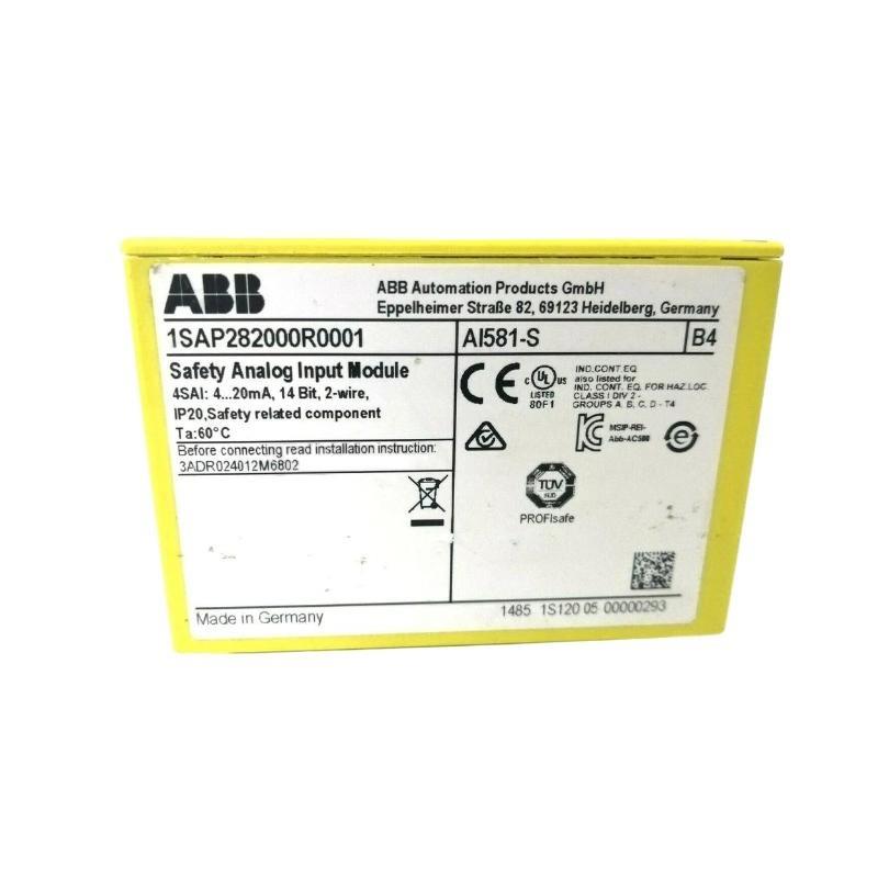 ABB AI581-S 1SAP282000R0001 Safety Analog Input Modules