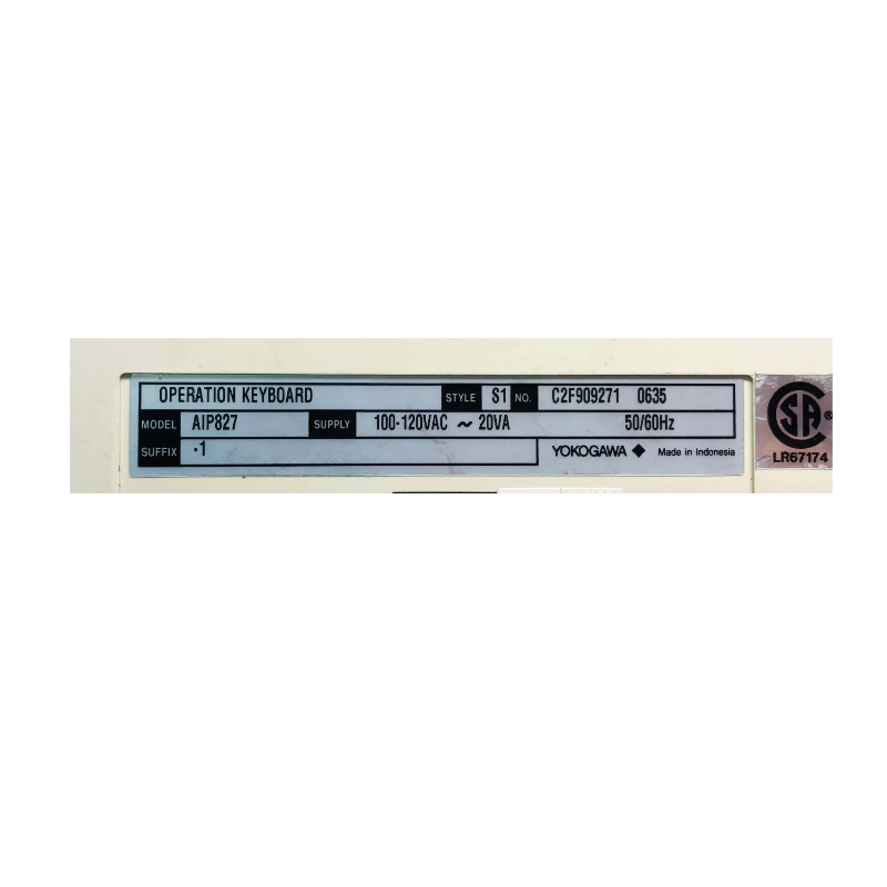 Yokogawa AIP827-1 Operation Keyboard